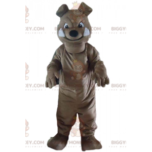 Costume de mascotte BIGGYMONKEY™ de chien gris de bulldog à