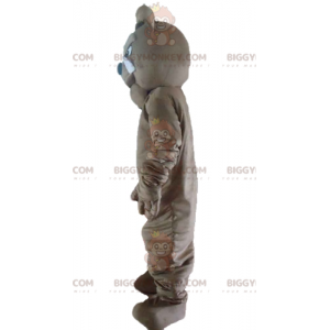 BIGGYMONKEY™ Fierce Looking Gray Bulldog Dog Mascot Costume -