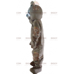 BIGGYMONKEY™ Fierce Looking Gray Bulldog Dog Mascot Costume -