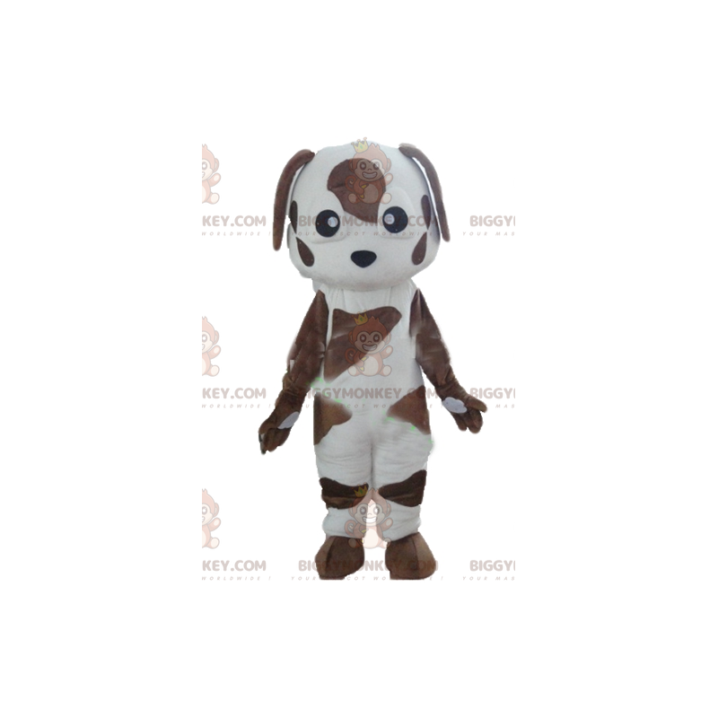Brown and White Spotted Dog BIGGYMONKEY™ Mascot Costume -