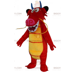 BIGGYMONKEY™ mascottekostuum van Mushu de beroemde rode draak