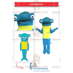 Costume de mascotte BIGGYMONKEY™ de requin marteau avec un