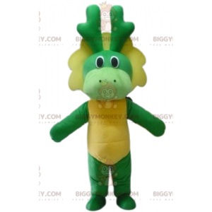 Στολή μασκότ δεινοσαύρων BIGGYMONKEY™ Πράσινη και Κίτρινη