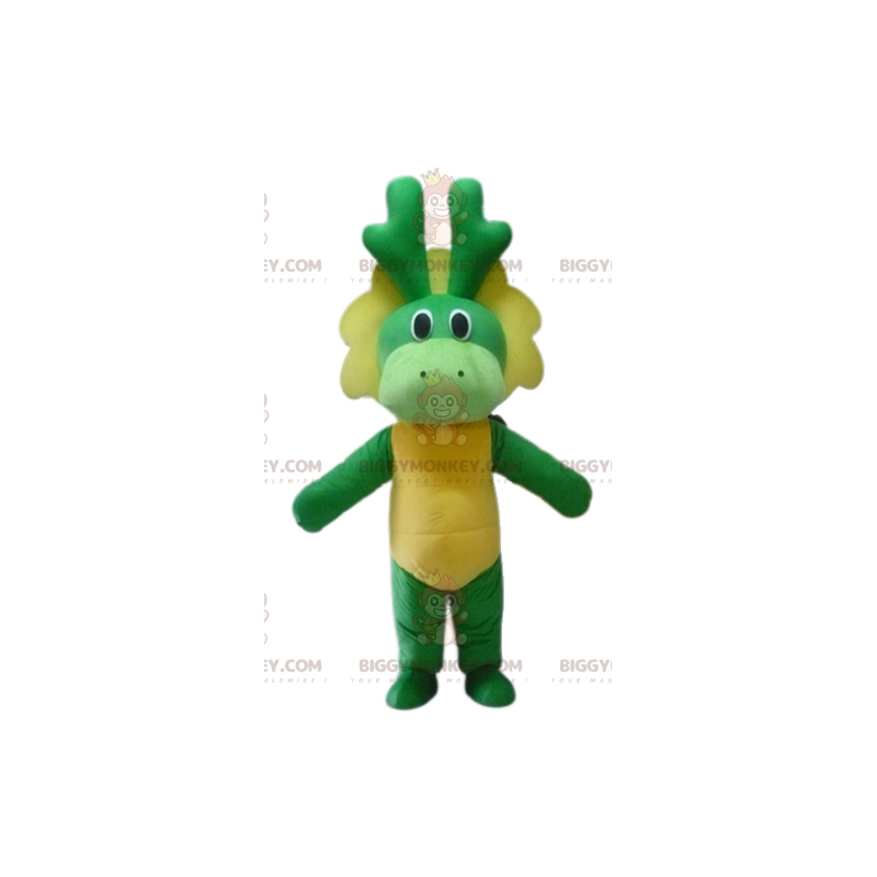 BIGGYMONKEY™ Green and Yellow Dragon Dinosaur Mascot Costume – BIGGYMONKEY™ Green and Yellow Dragon Dinosaur Mascot Costume –