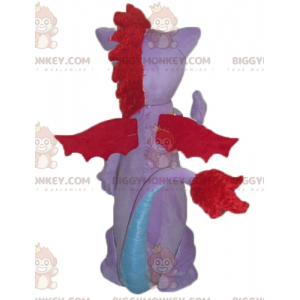 Blauer und roter Rosen-Fledermaus-Drache BIGGYMONKEY™