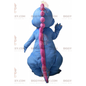 Disfraz de mascota BIGGYMONKEY™ de dinosaurio dragón azul