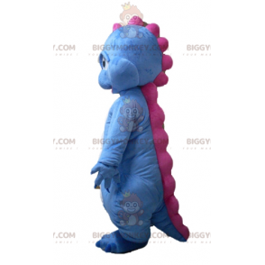 Disfraz de mascota BIGGYMONKEY™ de dinosaurio dragón azul