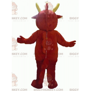 Gigantische rode en gele draak BIGGYMONKEY™ mascottekostuum -