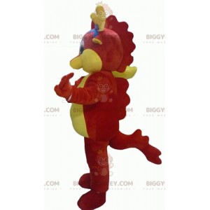 Kostým maskota obřího červeného a žlutého draka BIGGYMONKEY™ –