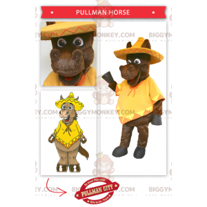 Traje de mascote de burro mexicano BIGGYMONKEY™ –