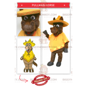 Traje de mascote de burro mexicano BIGGYMONKEY™ –