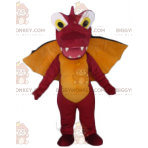 Disfraz de mascota gigante e impresionante de dragón rojo