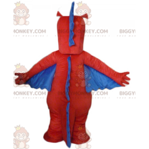 Rød Gul Blå Dinosaur Drage BIGGYMONKEY™ maskot kostume -