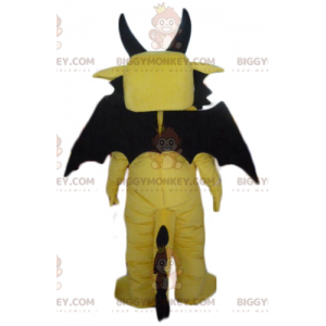 Funny and Awesome Yellow and Black Dragon BIGGYMONKEY™ Mascot