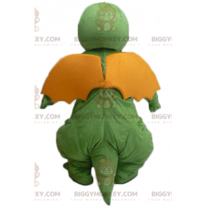 Funny Looking Green Yellow Orange Dragon BIGGYMONKEY™ Mascot