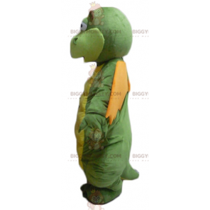 Funny Looking Green Yellow Orange Dragon BIGGYMONKEY™ Mascot