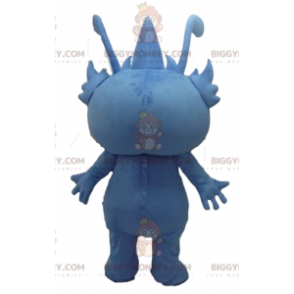 Costume de mascotte BIGGYMONKEY™ de monstre bleu de créature