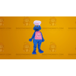 Kostým maskota šéfkuchaře BIGGYMONKEY™ Blue Man –