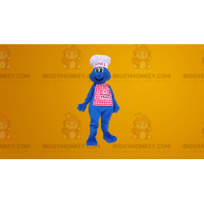 Traje de mascote de chef homem azul BIGGYMONKEY™ –