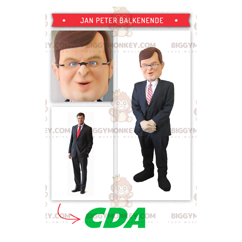 Holandský politik Jan Peter Balkenende Kostým maskota