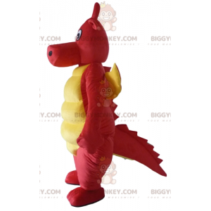 Στολή μασκότ BIGGYMONKEY™ Dinosaur Red and Yellow Dragon -