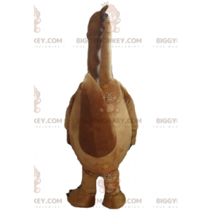 Big Giant Brown and White Dinosaur BIGGYMONKEY™ Mascot Costume