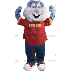 Sød blå kanin BIGGYMONKEY™ maskotkostume - Biggymonkey.com