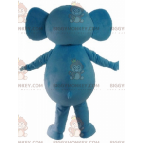 Süßes und farbenfrohes BIGGYMONKEY™-Maskottchen-Kostüm in Blau