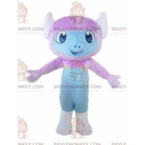 Purple and Blue Creature Little Monkey BIGGYMONKEY™ Mascot