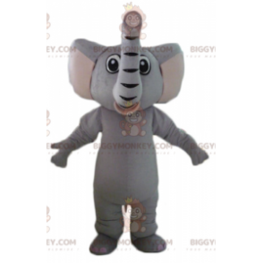 Volledig aanpasbare grijze olifant BIGGYMONKEY™ mascottekostuum - Mascottes van olifanten - BIGGYMONKEY_02839 - BiggyMonkey.com