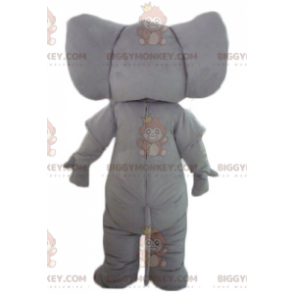 Plně přizpůsobitelný kostým maskota šedého slona BIGGYMONKEY™ –