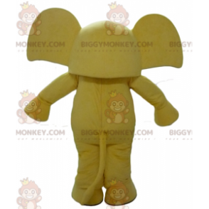 Kostým maskota BIGGYMONKEY™ Žlutý slon s velkýma ušima –