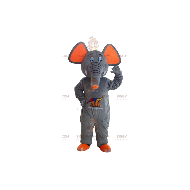 Simpatico e colorato costume da mascotte BIGGYMONKEY™ Elefante Simpatico e colorato costume da mascotte BIGGYMONKEY™ Elefante