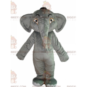Traje de mascote BIGGYMONKEY™ de Elefante Cinzento Doce e