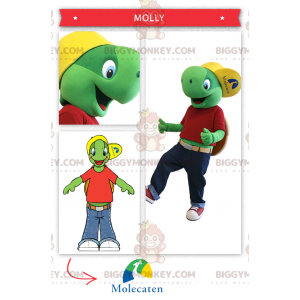 Kostým maskota Franklina, slavné kreslené želvy BIGGYMONKEY™