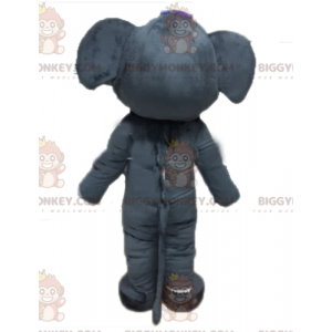 Kjempe grå elefant BIGGYMONKEY™ maskotkostyme fullstendig tilpassbar