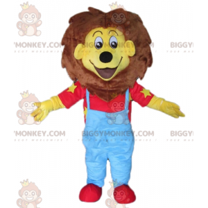 BIGGYMONKEY™ Mascot Costume of Little Yellow and Brown Lion in