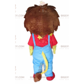 BIGGYMONKEY™ Mascot Costume of Little Yellow and Brown Lion in