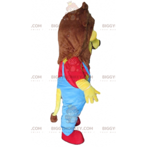 BIGGYMONKEY™ Mascot Costume of Little Yellow and Brown Lion in