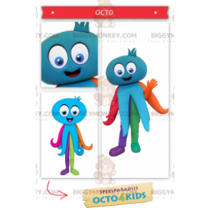 Στολή μασκότ της Giant Blue Octopus BIGGYMONKEY™ -