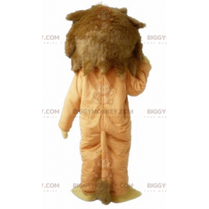 Blød og sød brun og gul løve BIGGYMONKEY™ maskotkostume -