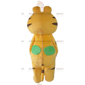Kan tilpasses hvid og sort gul kat tiger BIGGYMONKEY™ maskot