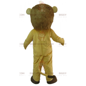 Wild aussehendes Tiger-Beige-Löwe-Maskottchen-Kostüm