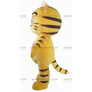 Big Eyes Yellow and Black Cat BIGGYMONKEY™ Mascot Costume - Cat mascots - BIGGYMONKEY_02873 - BiggyMonkey.com