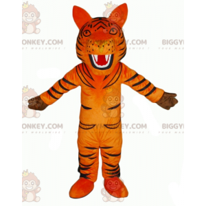 Roaring Orange och Black Tiger BIGGYMONKEY™ maskotdräkt - Tiger maskot - BIGGYMONKEY_02874 - BiggyMonkey.com