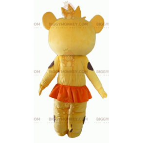 BIGGYMONKEY™ keltainen valkoinen oranssi Tiger Cub maskottiasu - Leijonan maskotit - BIGGYMONKEY_02876 - BiggyMonkey.com