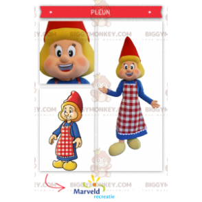 Kostým holandského maskota BIGGYMONKEY™ v tradičním oděvu –