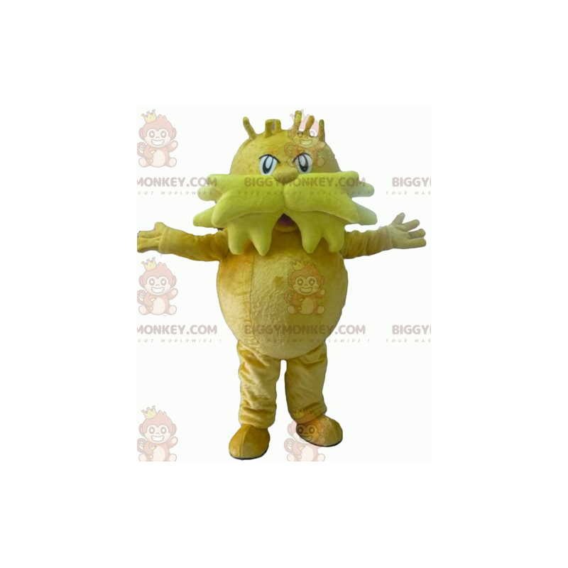 Costume da mascotte BIGGYMONKEY™ da grande uomo giallo baffuto
