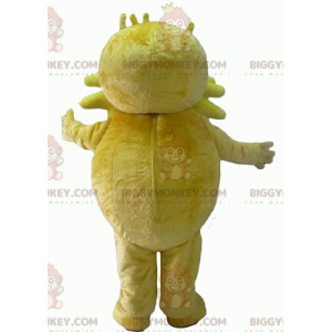 Kostým maskota BigGYMONKEY™ s velkým knírem žlutého muže –