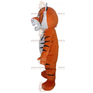 Roaring Orange White and Black Tiger BIGGYMONKEY™ maskottiasu -